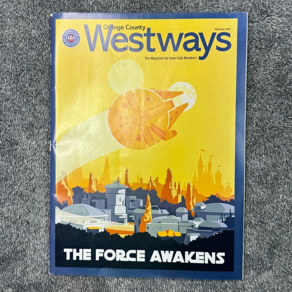 2019 AAA Westways Orange County Disneyland Star Wars Galaxy's Edge Magazine